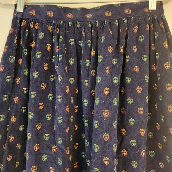 Hasting and Smith, Women's Cordura A line Skirt,14, Blue, Logo Graphic, Academia - Picture 7 of 11